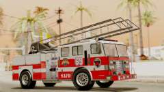 SAFD Fire Lader Truck Flat Shadow для GTA San Andreas