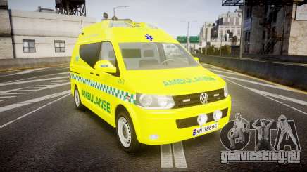 Volkswagen Transporter Norwegian Ambulance [ELS] для GTA 4