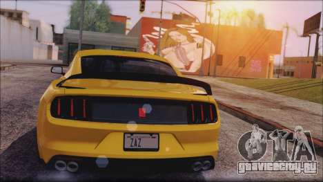 Ford Mustang Shelby GT350R 2016 No Stripe для GTA San Andreas