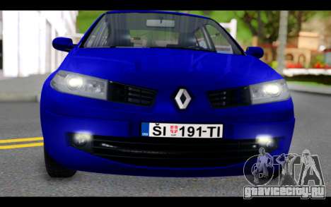 Renault Megane Sedan для GTA San Andreas