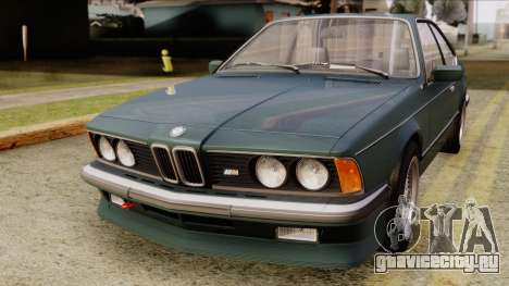 BMW M635 E24 CSi 1984 Stock для GTA San Andreas