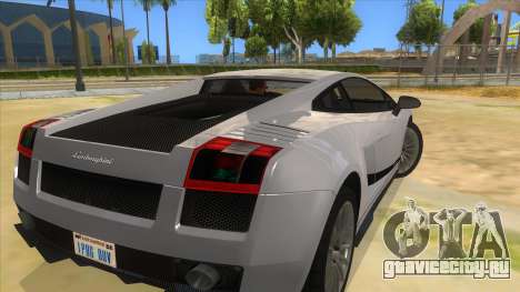 Lamborghini Gallardo 2012 Edition для GTA San Andreas