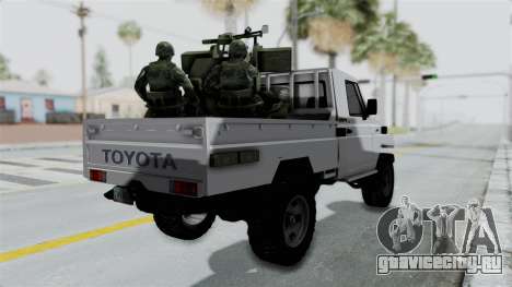 Toyota Land Cruiser Libyan Army для GTA San Andreas