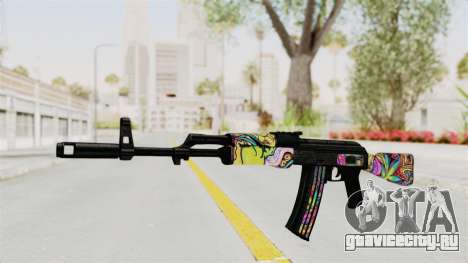 AK-47 Cannabis Camo для GTA San Andreas