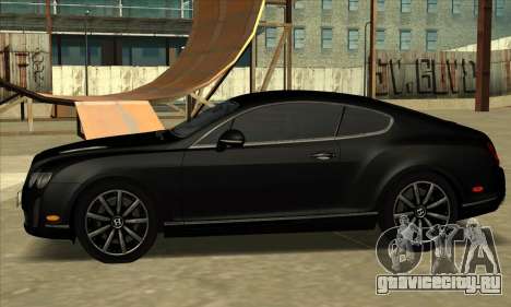 Bentley Continental Supersports Black для GTA San Andreas