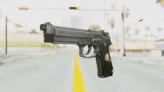 Tariq Iraqi Pistol Back v1 Silver для GTA San Andreas