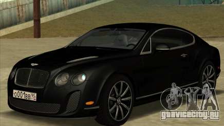 Bentley Continental Supersports Black для GTA San Andreas