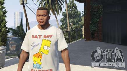 Bart Simpson T-Shirt for GTA V для GTA 5