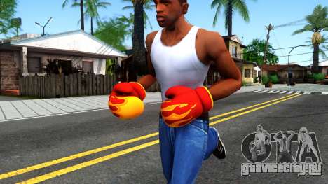 Red With Flames Boxing Gloves Team Fortress 2 для GTA San Andreas