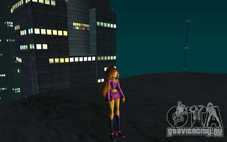 Flora Rock Outfit from Winx Club Rockstars для GTA San Andreas