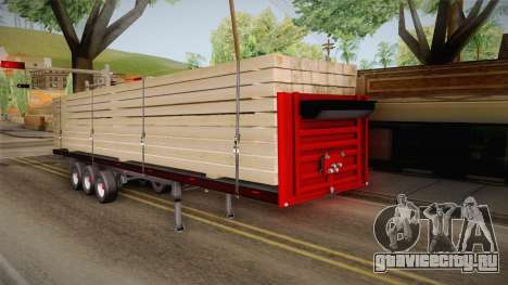 Flatbed Trailer Red для GTA San Andreas