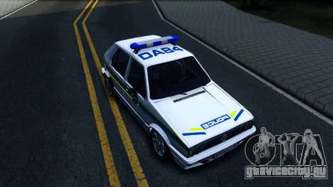 Volkswagen Golf White South African Police для GTA San Andreas