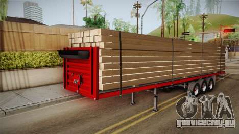 Flatbed Trailer Red для GTA San Andreas