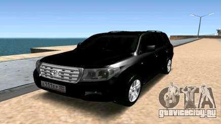 Toyota Land Cruiser 200 чёрный для GTA San Andreas