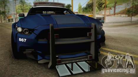 Ford Mustang GT 2015 Barricade Transformers 5 для GTA San Andreas