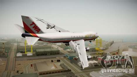Boeing 747 TWA Final Livery для GTA San Andreas