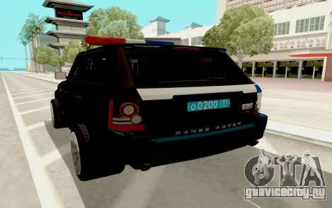 Range Rover Sport Police для GTA San Andreas