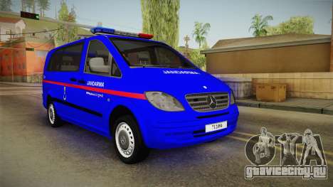 Mercedes-Benz Vito Turkish Gendarmerie для GTA San Andreas