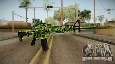 Green Camouflage M4 для GTA San Andreas