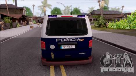 Volkswagen Transporter Spanish Police для GTA San Andreas