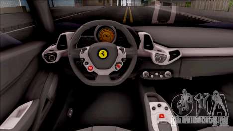 Ferrari 458 Italia Dubai High Speed Police для GTA San Andreas