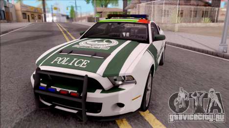Ford Mustang Shelby GT500 Dubai HS Police для GTA San Andreas