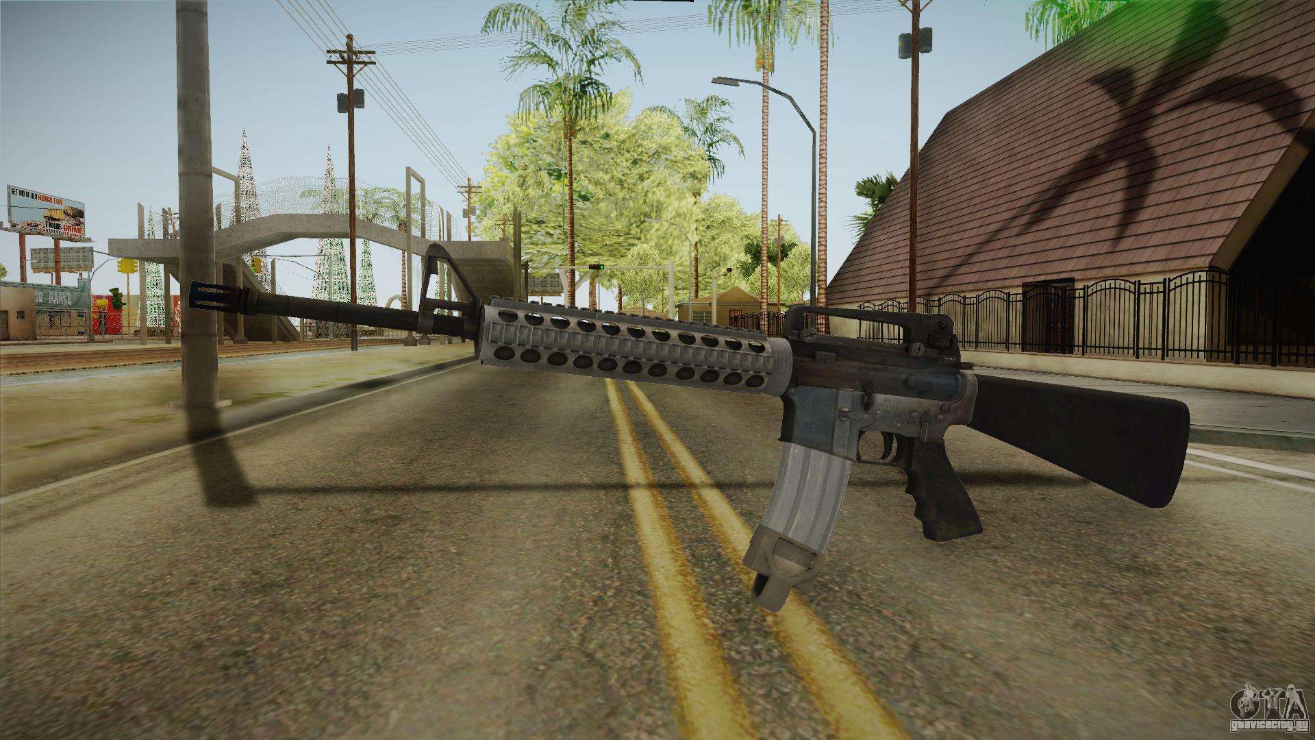 Бесплатно скачать мод Battlefield 4 M16 для GTA San Andreas... 