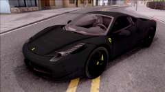 Ferrari 458 Italia Black для GTA San Andreas
