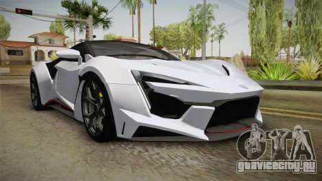 W Motors - Fenyr Supersports 2017 Dubai Plate для GTA San Andreas