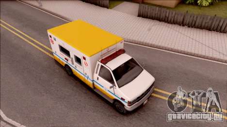 Brute Ambulance GTA V для GTA San Andreas