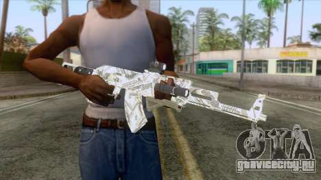 CoD: Black Ops II - AK-47 Benjamin Skin v1 для GTA San Andreas
