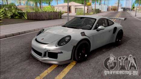 Porsche 911 GT3 RS 2016 SA Plate для GTA San Andreas