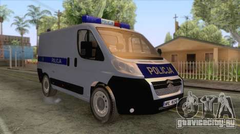 Citroen Jumper Polskiej Policji для GTA San Andreas