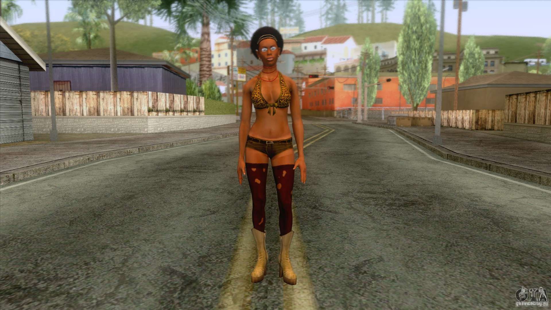 Мод Watchmen - Hooker Skin v1 для GTA San Andreas. 