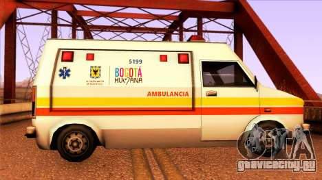 Ambulancia Rumpo Colombiana для GTA San Andreas
