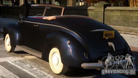 Ford DeLuxe Convertible 39 для GTA 4