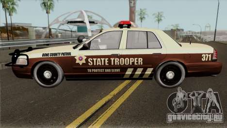 Ford Crown Victoria 2011 Bone County Police для GTA San Andreas