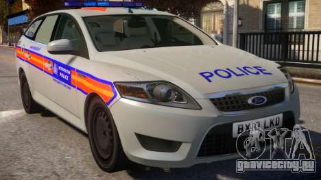 Ford Mondeo Dog Section Metropolitan Police для GTA 4