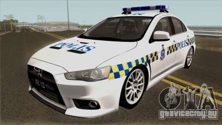 Mitsubishi Lancer Evolution X Malaysia Police для GTA San Andreas