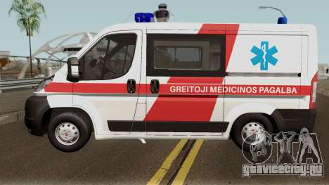 Fiat Ducato Lithuanian Ambulance для GTA San Andreas