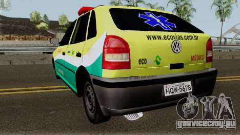 Volkswagen Gol EcoSul для GTA San Andreas