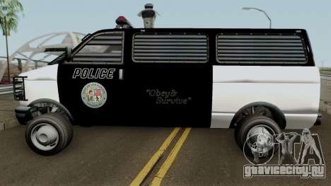 Police Transport Burrito GTA 5 для GTA San Andreas