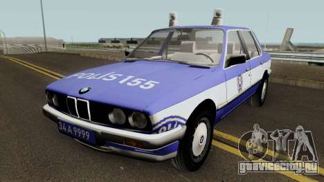 BMW 323i E30 Turkish Police Car для GTA San Andreas