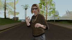 After Hours DLC Skin Female With Normal Map для GTA San Andreas