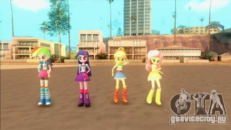 My Little Pony Equestria Girls Mod v1 для GTA San Andreas