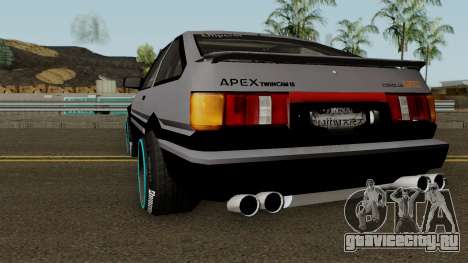 Toyota GT-Apex Levin AE86 Deuce для GTA San Andreas