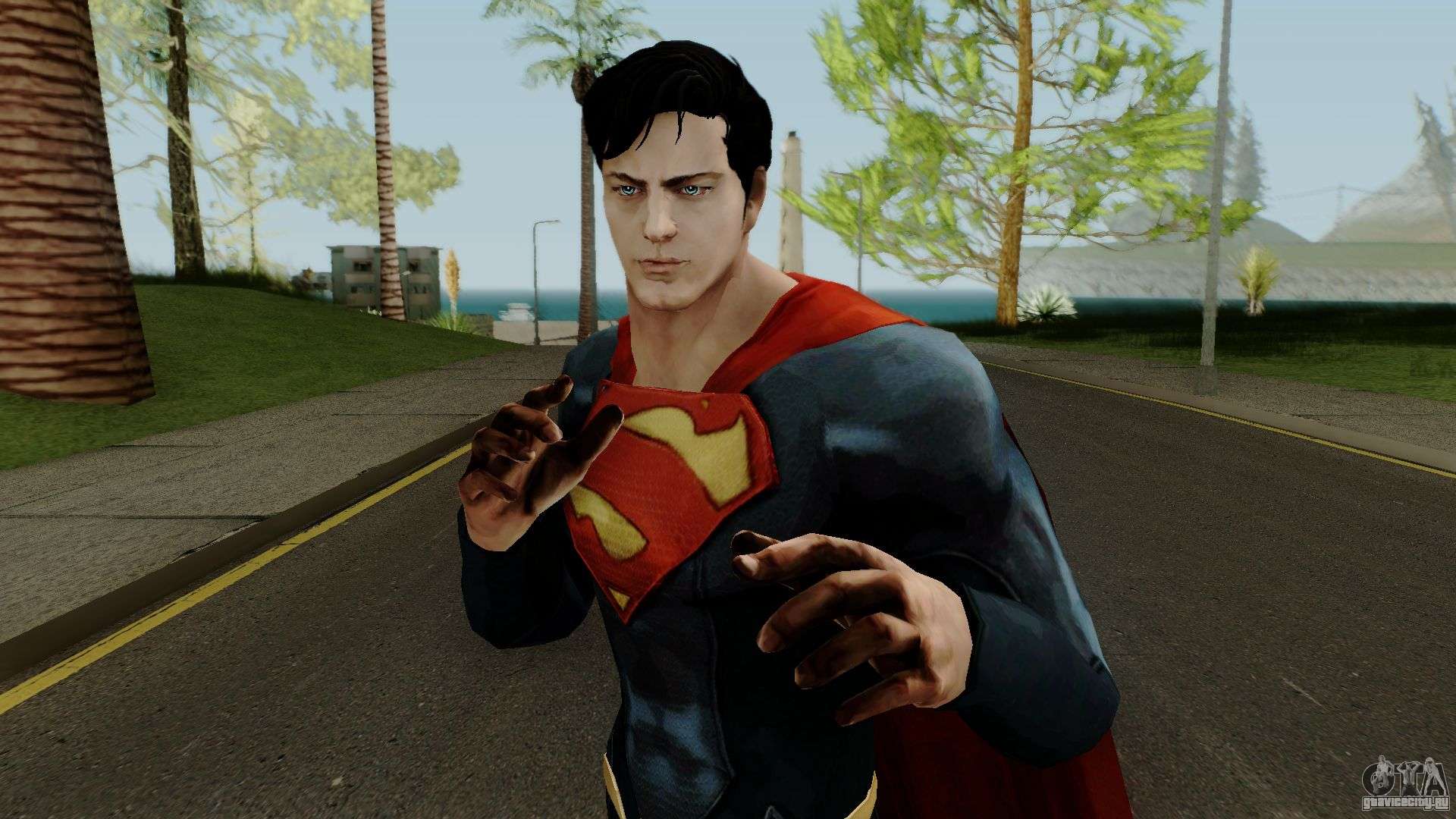Мод Superman from DC Unchained v2 для GTA San Andreas. 