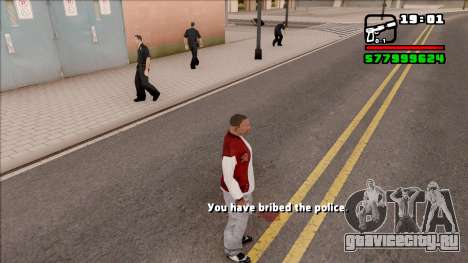 Bribe The Police Like in GTA 5 Online для GTA San Andreas