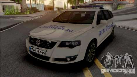 Volkswagen Passat Politia De Frontiera v2 для GTA San Andreas