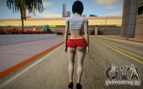 Hot Ada Wong School DIMENSIONS Miniskirt THICC для GTA San Andreas